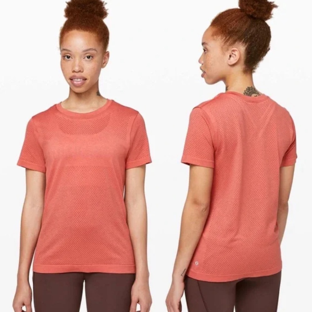 Lululemon Breeze By Short Sleeve Rustic Coral